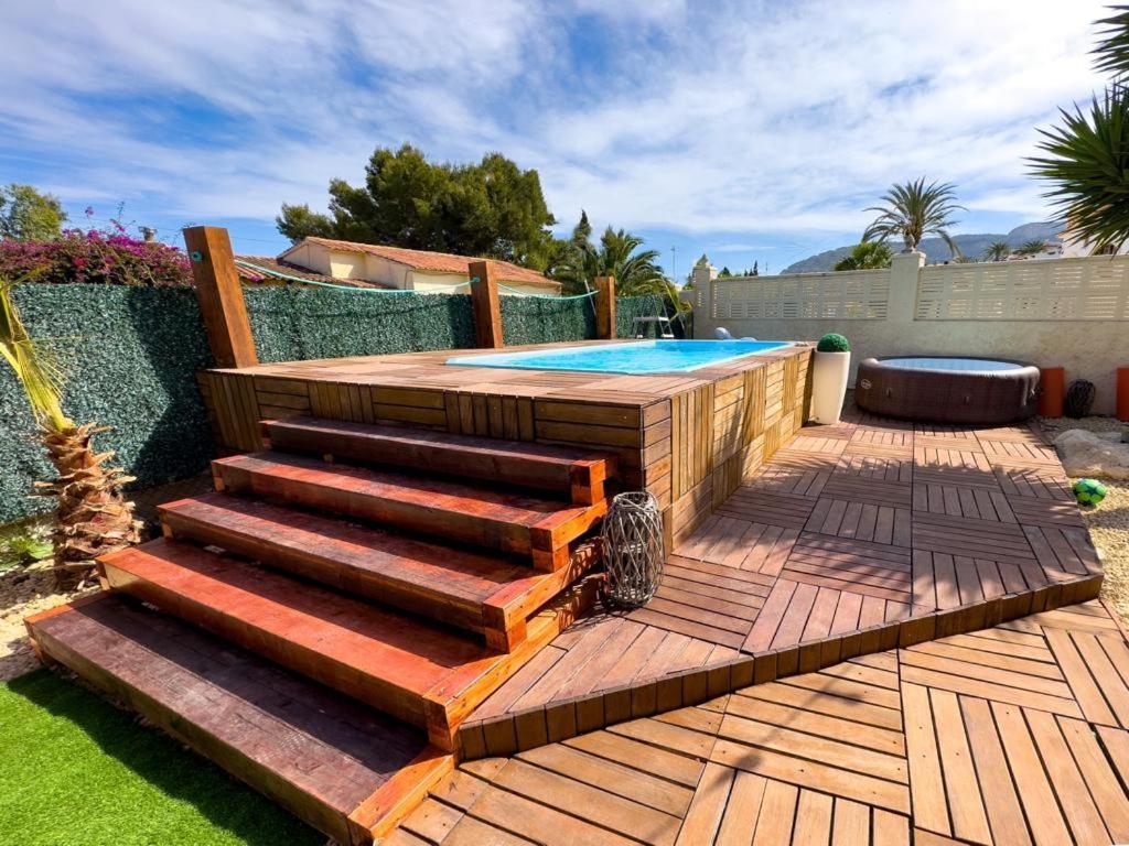 Calpe Chalet Privado Piscina A 5Min De La Playa Y Centro Jacuzzi Barbacoa Wifi Aire Екстериор снимка