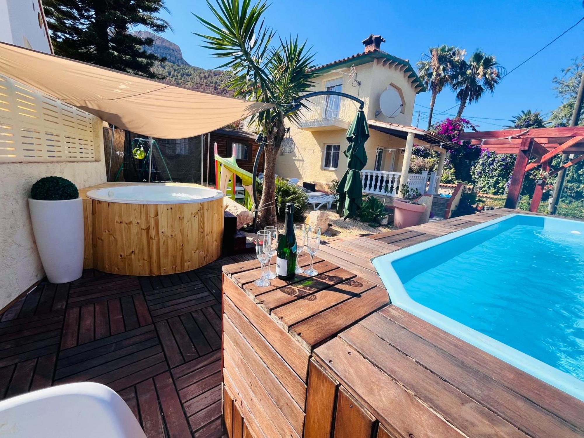 Calpe Chalet Privado Piscina A 5Min De La Playa Y Centro Jacuzzi Barbacoa Wifi Aire Екстериор снимка